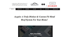 Desktop Screenshot of distinctiveroofing.com